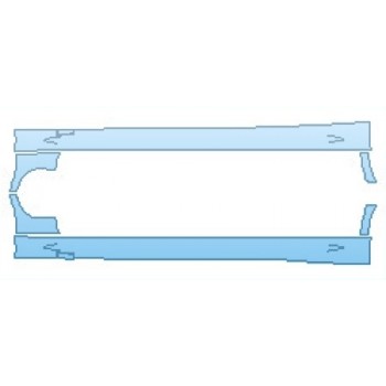 Precut PPF Kit – Clear Bra Paint Protection Film PAINT PROTECTION KIT - 2016 MERCEDES E-CLASS E400 HYBRID SEDAN ROCKERS WITH RELIEF CUTS - PRECUT PPF CLEAR BRA WRAP