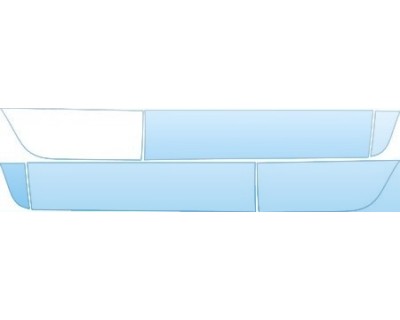 PAINT PROTECTION KIT - 2004 BMW X5 ROCKERS FROM FRONT TO REAR WHEEL WELL. - PRECUT PPF CLEAR BRA WRAP