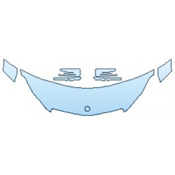 PAINT PROTECTION KIT - 2016 MERCEDES E-CLASS E550 CONVERTIBLE HOOD (24 INCH) FENDERS MIRRORS - PRECUT PPF CLEAR BRA WRAP