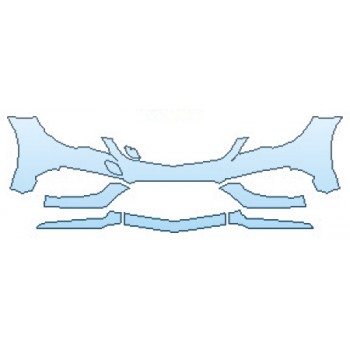 PAINT PROTECTION KIT - 2016 MERCEDES E-CLASS E550 CONVERTIBLE BUMPER (6 PIECE) - PRECUT PPF CLEAR BRA WRAP