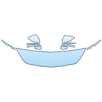 PAINT PROTECTION KIT - 2016 MERCEDES S-CLASS COUPE S63 AMG HOOD (18 INCH) FENDERS MIRRORS - PRECUT PPF CLEAR BRA WRAP