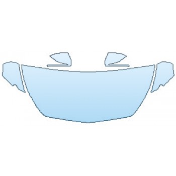 PAINT PROTECTION KIT - 2016 MERCEDES S-CLASS COUPE S550 SPORT HOOD (30 INCH) FENDERS MIRRORS - PRECUT PPF CLEAR BRA WRAP