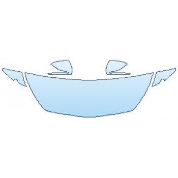 PAINT PROTECTION KIT - 2016 MERCEDES S-CLASS COUPE S550 SPORT HOOD (24 INCH) FENDERS MIRRORS - PRECUT PPF CLEAR BRA WRAP