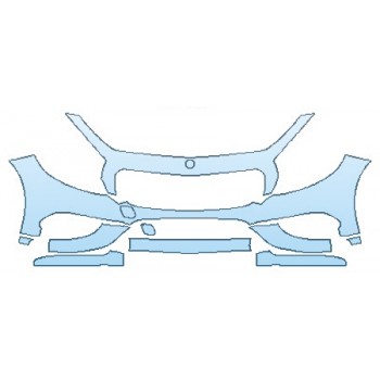 PAINT PROTECTION KIT - 2016 MERCEDES S-CLASS COUPE S550 SPORT BUMPER (9 PIECE) - PRECUT PPF CLEAR BRA WRAP