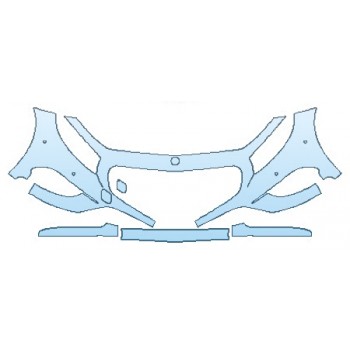 Precut PPF Kit – Clear Bra Paint Protection Film PAINT PROTECTION KIT - 2016 MERCEDES S-CLASS COUPE S550 SPORT BUMPER WITH SENSORS (4 PIECE) - PRECUT PPF CLEAR BRA WRAP