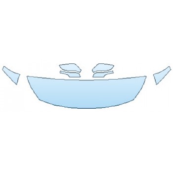 PAINT PROTECTION KIT - 2017 SUBARU LEGACY 2.5I HOOD (18 INCH) FENDERS MIRRORS - PRECUT PPF CLEAR BRA WRAP