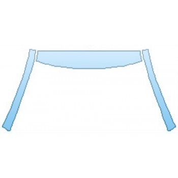 PAINT PROTECTION KIT - 2017 TOYOTA CAMRY HYBRID LE ROOF A-PILLARS - PRECUT PPF CLEAR BRA WRAP