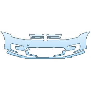 Precut PPF Kit – Clear Bra Paint Protection Film PAINT PROTECTION KIT - 2016 VOLKSWAGEN E-GOLF SEL PREMIUM BUMPER (2 PIECE) - PRECUT PPF CLEAR BRA WRAP