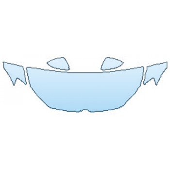 PAINT PROTECTION KIT - 2016 VOLKSWAGEN GOLF R HOOD (24 INCH WRAPPED EDGES) FENDERS MIRRORS - PRECUT PPF CLEAR BRA WRAP