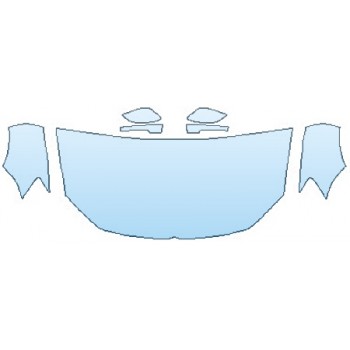 PAINT PROTECTION KIT - 2016 VOLKSWAGEN JETTA 1 8T HOOD (30 INCH) FENDERS MIRRORS - PRECUT PPF CLEAR BRA WRAP