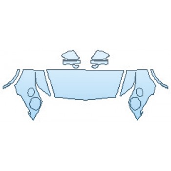 PAINT PROTECTION KIT - 2016 BENTLEY BENTAYGA OEM ADDON HOOD (30 INCH) FENDERS MIRRORS - PRECUT PPF CLEAR BRA WRAP