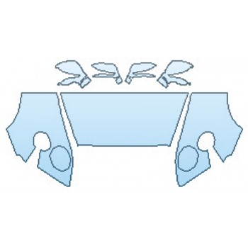 PAINT PROTECTION KIT - 2016 BENTLEY CONTINENTAL GT BASE HOOD (30 INCH) FENDERS MIRRORS - PRECUT PPF CLEAR BRA WRAP