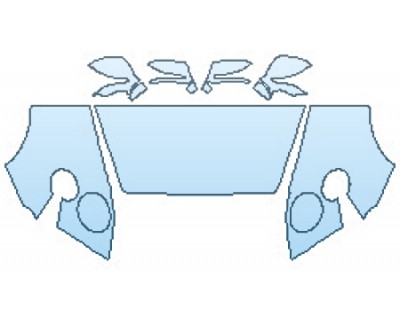 PAINT PROTECTION KIT - 2016 BENTLEY CONTINENTAL GT BASE HOOD (30 INCH WRAPPED EDGES) FENDERS MIRRORS - PRECUT PPF CLEAR BRA WRAP