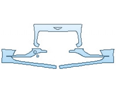 PAINT PROTECTION KIT - 2016 BENTLEY CONTINENTAL GT BASE BUMPER (PLATE CUTOUT) - PRECUT PPF CLEAR BRA WRAP
