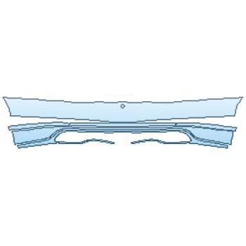 PAINT PROTECTION KIT - 2016 BENTLEY CONTINENTAL GT BASE FULL REAR BUMPER - PRECUT PPF CLEAR BRA WRAP