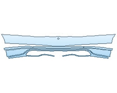 PAINT PROTECTION KIT - 2016 BENTLEY CONTINENTAL GT BASE FULL REAR BUMPER - PRECUT PPF CLEAR BRA WRAP