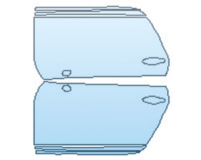 PAINT PROTECTION KIT - 2016 BENTLEY CONTINENTAL GT BASE FULL DOORS - PRECUT PPF CLEAR BRA WRAP