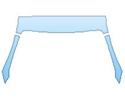 PAINT PROTECTION KIT - 2016 BENTLEY CONTINENTAL GT BASE ROOF A-PILLARS - PRECUT PPF CLEAR BRA WRAP