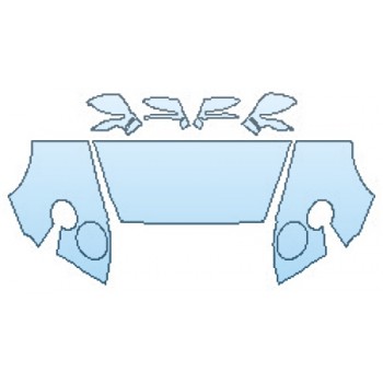 PAINT PROTECTION KIT - 2016 BENTLEY CONTINENTAL GT V8 S HOOD (30 INCH WRAPPED EDGES) FENDERS MIRRORS - PRECUT PPF CLEAR BRA WRAP