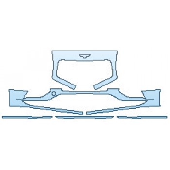 PAINT PROTECTION KIT - 2016 BENTLEY CONTINENTAL GT V8 S BUMPER - PRECUT PPF CLEAR BRA WRAP