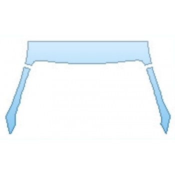 PAINT PROTECTION KIT - 2016 BENTLEY CONTINENTAL GT V8 S ROOF A-PILLARS - PRECUT PPF CLEAR BRA WRAP