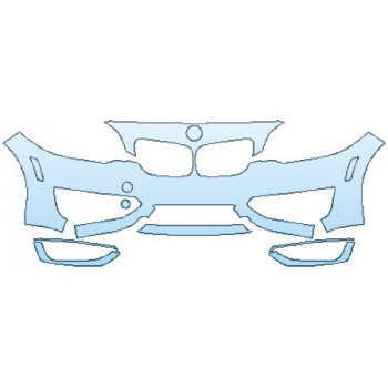 Precut PPF Kit – Clear Bra Paint Protection Film PAINT PROTECTION KIT - 2016 BMW 2 SERIES 228I LUXURY PKG BUMPER (30 PIECE) - PRECUT PPF CLEAR BRA WRAP