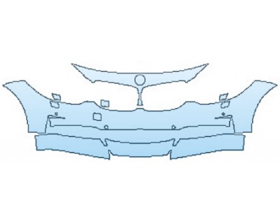 PAINT PROTECTION KIT - 2016 BMW 3 SERIES GRAN TURISMO LUXURY PKG BUMPER WITH WASHERS AND SENSORS (3 PIECE) - PRECUT PPF CLEAR BRA WRAP