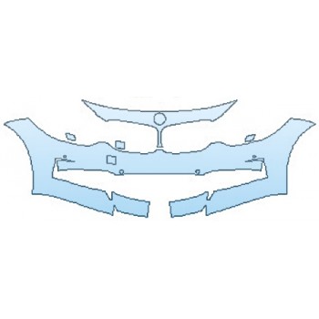 PAINT PROTECTION KIT - 2016 BMW 3 SERIES GRAN TURISMO LUXURY PKG BUMPER WITH SENSORS (2 PIECE) - PRECUT PPF CLEAR BRA WRAP