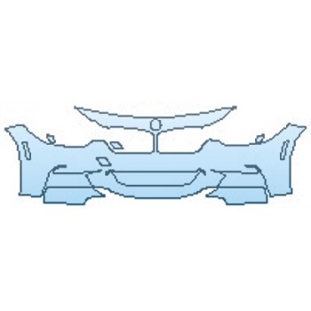 PAINT PROTECTION KIT - 2016 BMW 3 SERIES SEDAN M SPORT BUMPER - PRECUT PPF CLEAR BRA WRAP