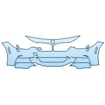 PAINT PROTECTION KIT - 2016 BMW 3 SERIES SEDAN M SPORT BUMPER WITH WASHERS - PRECUT PPF CLEAR BRA WRAP