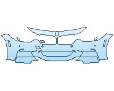 PAINT PROTECTION KIT - 2016 BMW 3 SERIES SEDAN M SPORT BUMPER WITH SENSORS - PRECUT PPF CLEAR BRA WRAP