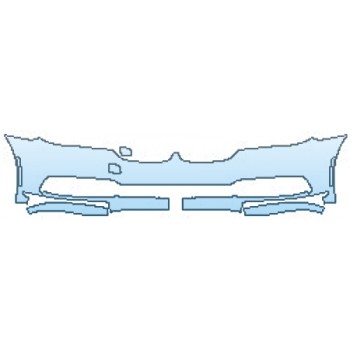 PAINT PROTECTION KIT - 2016 BMW 7 SERIES 750I XDRIVE BUMPER (3 PIECE) - PRECUT PPF CLEAR BRA WRAP