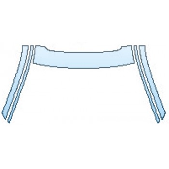 PAINT PROTECTION KIT - 2016 BMW 7 SERIES 750I XDRIVE ROOF WITH SUNROOF A-PILLARS - PRECUT PPF CLEAR BRA WRAP