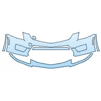 PAINT PROTECTION KIT - 2016 CADILLAC ATS-V SEDAN BUMPER - PRECUT PPF CLEAR BRA WRAP