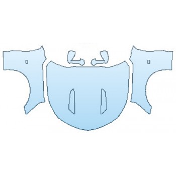 PAINT PROTECTION KIT - 2016 CHEVROLET CAMARO 1SS FULL HOOD(WRAPPED EDGES) FENDERS MIRRORS - PRECUT PPF CLEAR BRA WRAP