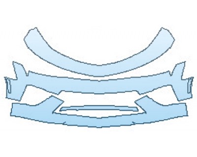 PAINT PROTECTION KIT - 2016 CHEVROLET CAMARO 1SS BUMPER (3 PIECE) - PRECUT PPF CLEAR BRA WRAP