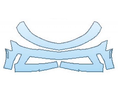 PAINT PROTECTION KIT - 2016 CHEVROLET CAMARO 2LT BUMPER (2 PIECE) - PRECUT PPF CLEAR BRA WRAP