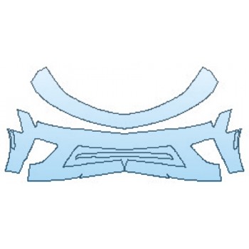 PAINT PROTECTION KIT - 2017 CHEVROLET CAMARO SS BUMPER (3 PIECE) - PRECUT PPF CLEAR BRA WRAP