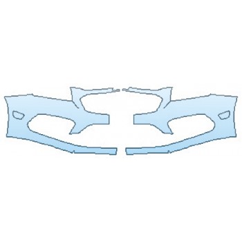 PAINT PROTECTION KIT - 2016 CHEVROLET CRUZE LIMITED BUMPER (PLATE CUTOUT) - PRECUT PPF CLEAR BRA WRAP