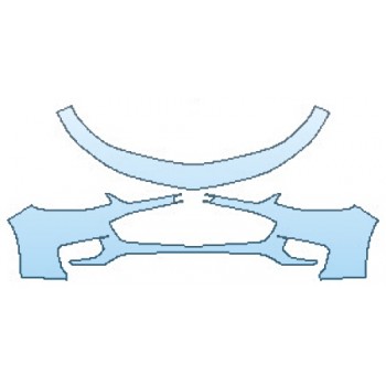 PAINT PROTECTION KIT - 2016 CHEVROLET MALIBU 1LT BUMPER - PRECUT PPF CLEAR BRA WRAP