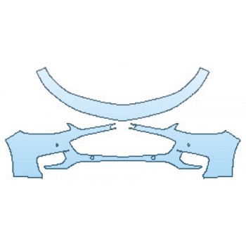 Precut PPF Kit – Clear Bra Paint Protection Film PAINT PROTECTION KIT - 2016 CHEVROLET MALIBU 2LT BUMPER WITH SENSORS - PRECUT PPF CLEAR BRA WRAP