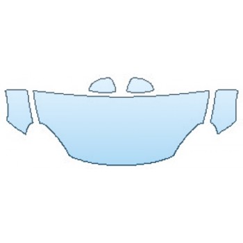 PAINT PROTECTION KIT - 2016 FIAT 500X LOUNGE HOOD(30 INCH)  FENDERS  MIRRORS - PRECUT PPF CLEAR BRA WRAP