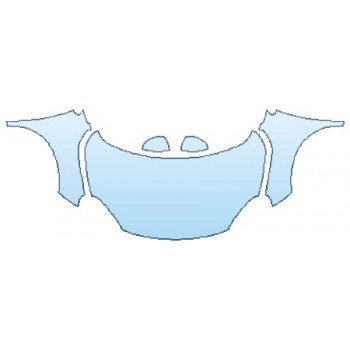 PAINT PROTECTION KIT - 2016 FIAT 500X POP FULL HOOD  FENDERS  MIRRORS - PRECUT PPF CLEAR BRA WRAP