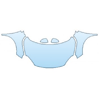 PAINT PROTECTION KIT - 2016 FIAT 500X POP FULL HOOD(WRAPPED EDGES)  FENDERS  MIRRORS - PRECUT PPF CLEAR BRA WRAP