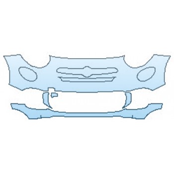 PAINT PROTECTION KIT - 2016 FIAT 500X POP BUMPER (4 PIECE) - PRECUT PPF CLEAR BRA WRAP