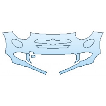 PAINT PROTECTION KIT - 2016 FIAT 500X POP BUMPER (1 PIECE) - PRECUT PPF CLEAR BRA WRAP