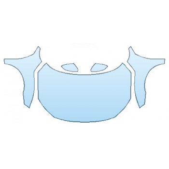 PAINT PROTECTION KIT - 2017 HONDA CIVIC SEDAN EX-T FULL HOOD  FENDERS  MIRRORS - PRECUT PPF CLEAR BRA WRAP