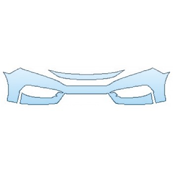 PAINT PROTECTION KIT - 2017 HONDA CIVIC SEDAN EX-T BUMPER - PRECUT PPF CLEAR BRA WRAP