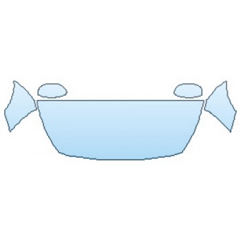 PAINT PROTECTION KIT - 2016 HYUNDAI ACCENT SE HATCHBACK HOOD (STRAIGHT CUT)  FENDERS  MIRRORS - PRECUT PPF CLEAR BRA WRAP