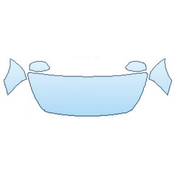 PAINT PROTECTION KIT - 2016 HYUNDAI ACCENT SE HATCHBACK HOOD(WRAPPED EDGES)  FENDERS  MIRRORS - PRECUT PPF CLEAR BRA WRAP